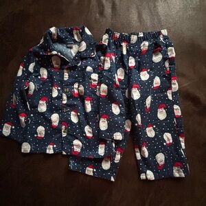 Old Navy Santa Print Kids Pajamas